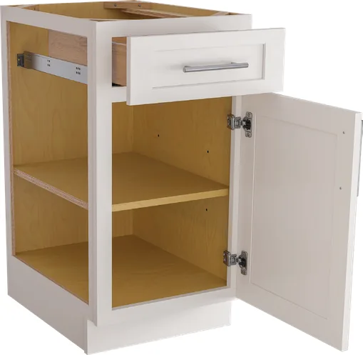 Plywood Shaker base cabinet with dovetail drawer